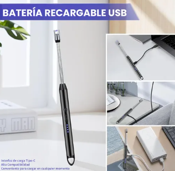 Foto 5 pulgar | Encendedor Xtellar Eléctrico Multiusos Portátil Recargable Cocina