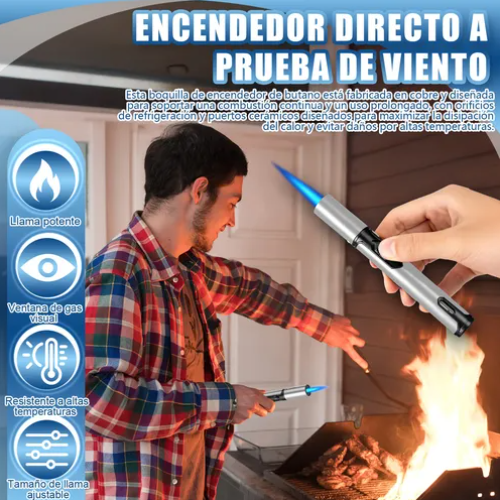 Foto 5 pulgar | Encendedor Xtellar Rellenable A Prueba De Viento Ajustable De Cocina