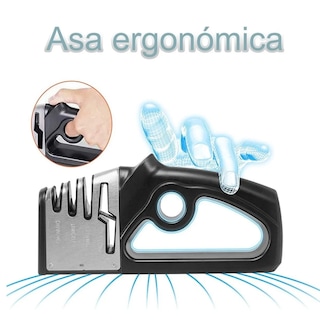 Foto 3 | Afilador De Cuchillos De Cocina Profesional De 4 Etapas Eo Safe Imports Esi-18818 Negro