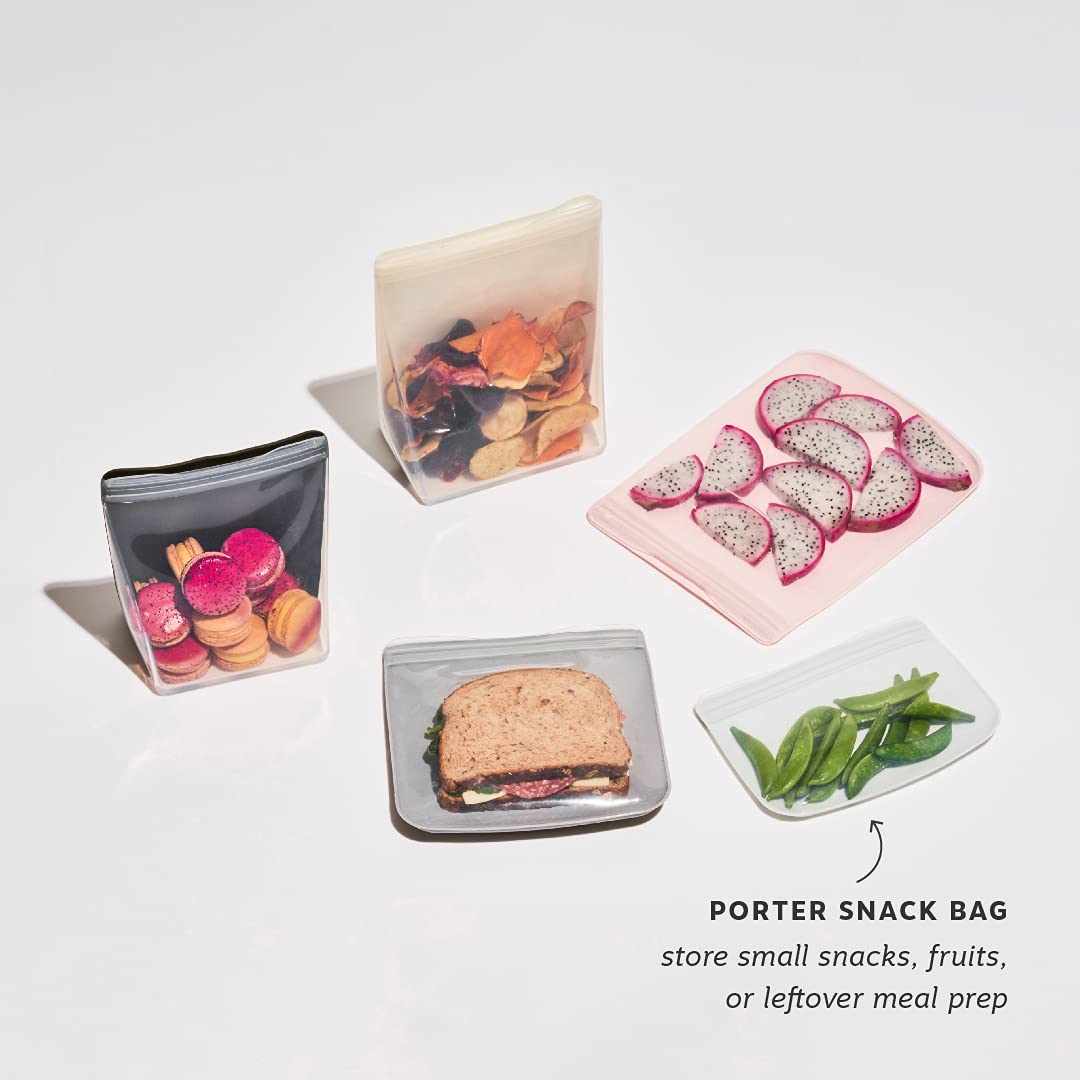 Foto 4 pulgar | Bolsa De Almacenamiento Reutilizable De Silicona W&p Porter Sandwich 300 Ml Slate - Venta Internacional.