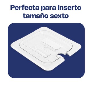 Foto 3 | Tapa Para Insertos De Policarbonato Ranurado Caledonia, Tamaño Sexto (17 X 16 Cm) Con Corte Especial