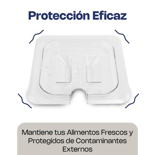 Foto 4 | Tapa Para Insertos De Policarbonato Ranurado Caledonia, Tamaño Sexto (17 X 16 Cm) Con Corte Especial