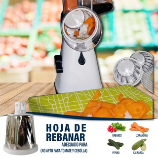 Foto 7 | Rebanadora de Vegetales y Frutas Manual Rd Royal Cook de 3 Cuchillas