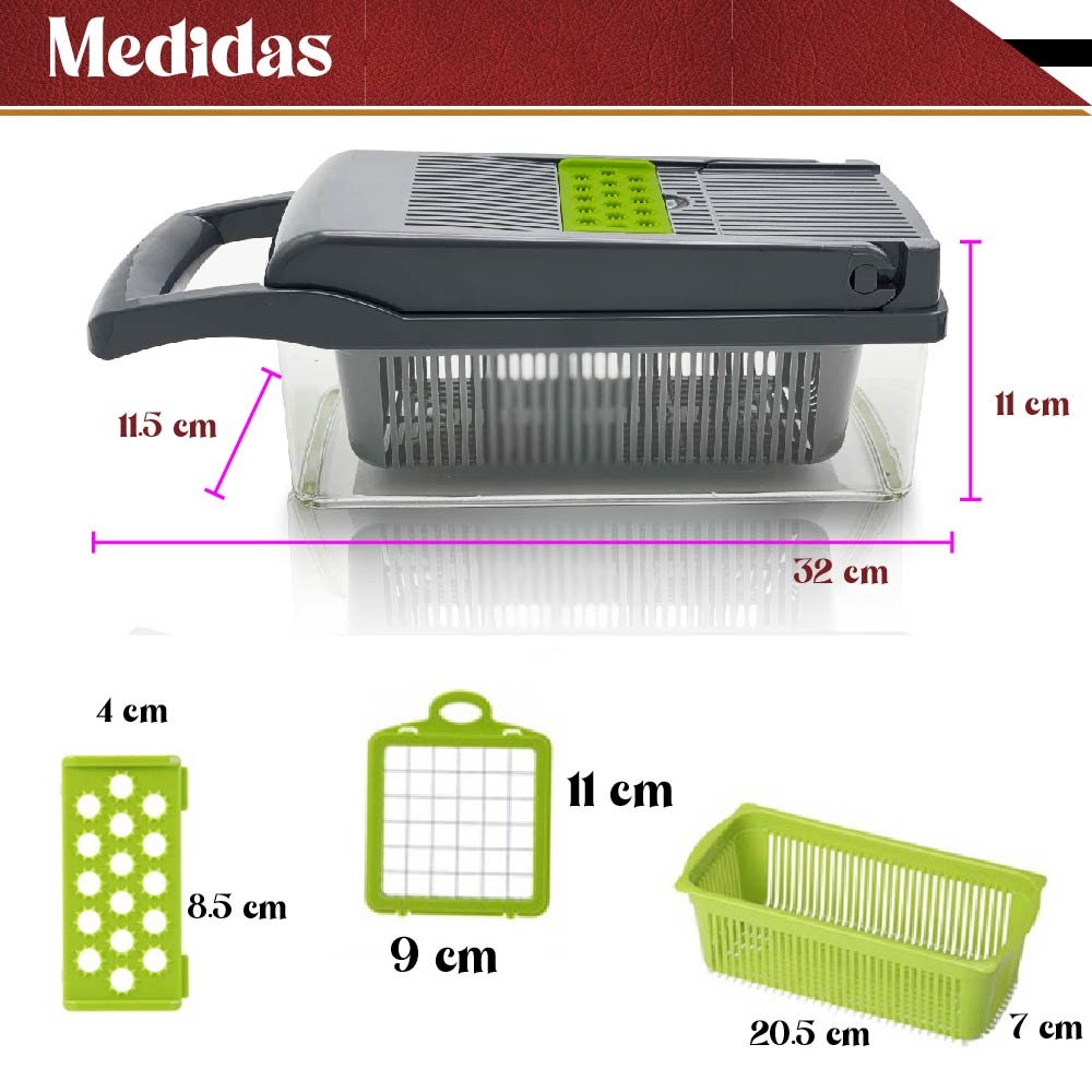 Foto 2 | Dicer Plus Cortador Rallador Pelador Rebanador de Verduras Rd Royal Cook color Negro