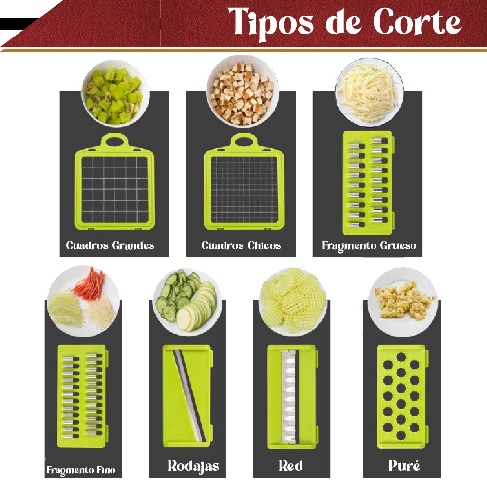 Foto 4 pulgar | Dicer Plus Cortador Rallador Pelador Rebanador de Verduras Rd Royal Cook color Negro