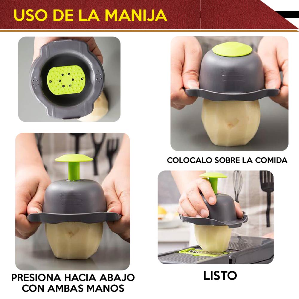 Foto 5 | Dicer Plus Cortador Rallador Pelador Rebanador de Verduras Rd Royal Cook color Negro