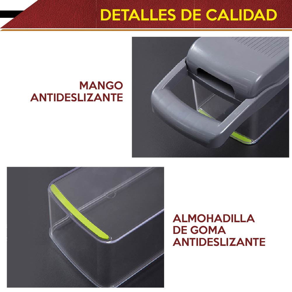 Foto 6 | Dicer Plus Cortador Rallador Pelador Rebanador de Verduras Rd Royal Cook color Negro