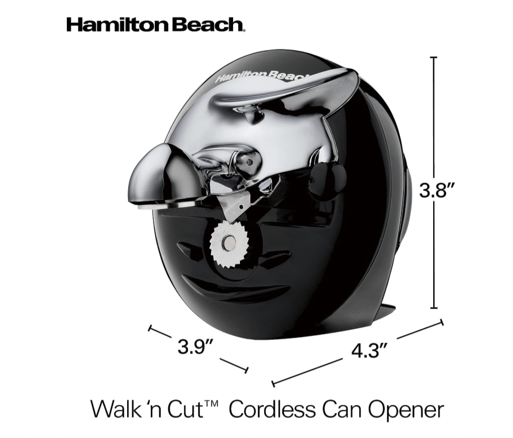 Foto 4 pulgar | Hamilton Beach Walk 'n Cut - Abrelatas Eléctrico Para Cocina, Uso En Cualquier Tamaño, Automático Y Sin Mano