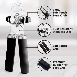 Foto 2 | Abrelatas Zulay Kitchen Negro-Venta Internacional