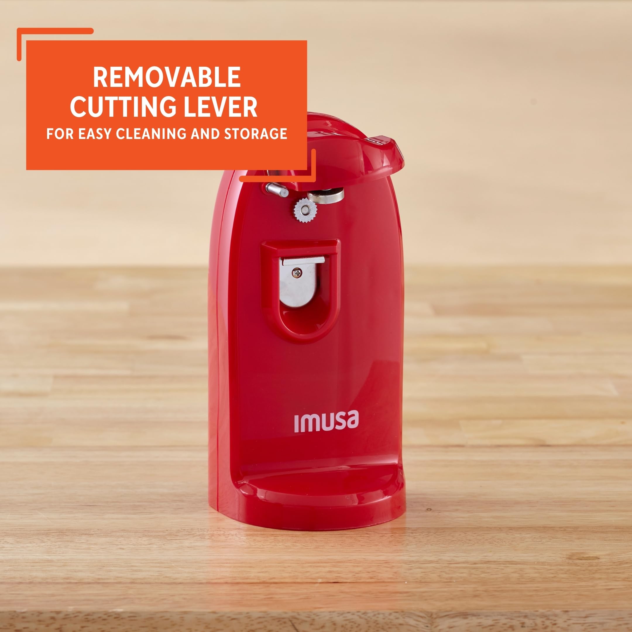 Foto 5 pulgar | Abrelatas Eléctrico Imusa Usa Con Abrebotellas Rojo - Venta Internacional.