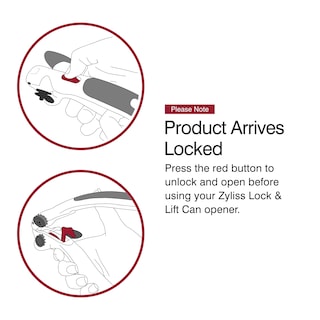 Foto 3 | Abridor De Latas Zyliss Lock N' Lift Con Imán Elevador De Tapas, Color Blanco - Venta Internacional.