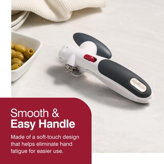 Foto 4 | Abridor De Latas Zyliss Lock N' Lift Con Imán Elevador De Tapas, Color Blanco - Venta Internacional.