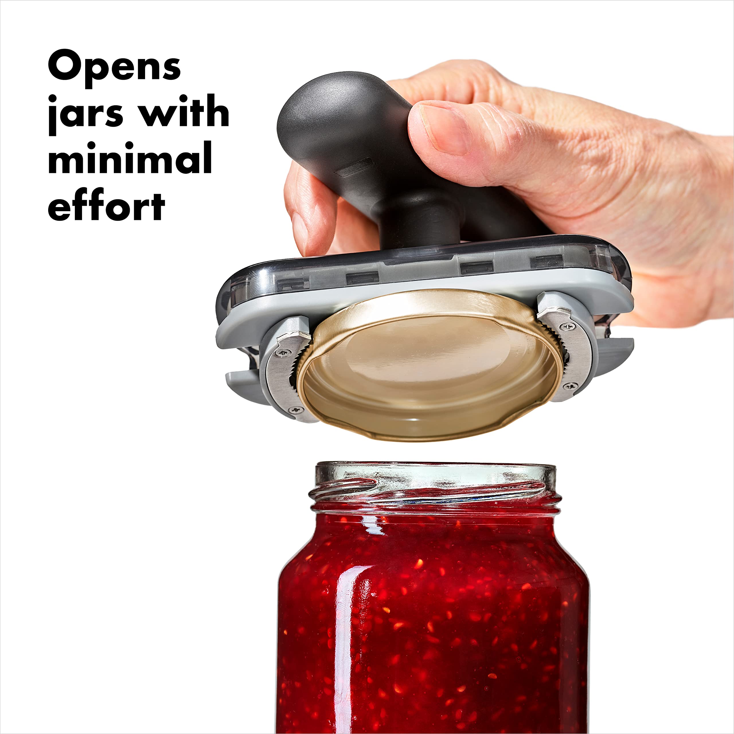 Foto 4 | Abridor De Tarros Oxo Good Grips Twisting Con Almohadilla Base, Color Negro - Venta Internacional.