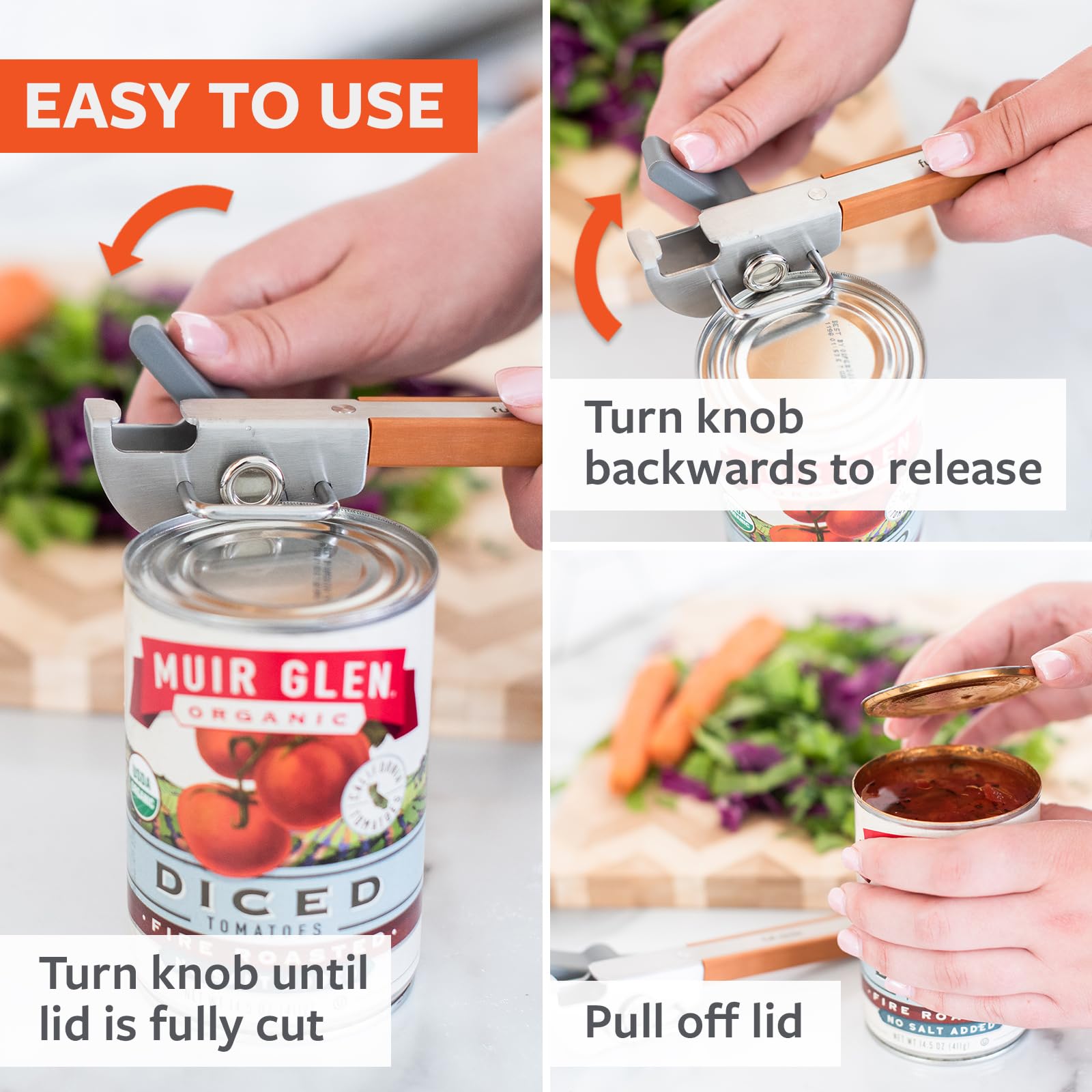 Foto 4 pulgar | Abridor De Latas De Acero Inoxidable Full Circle Smooth Operator - Venta Internacional.