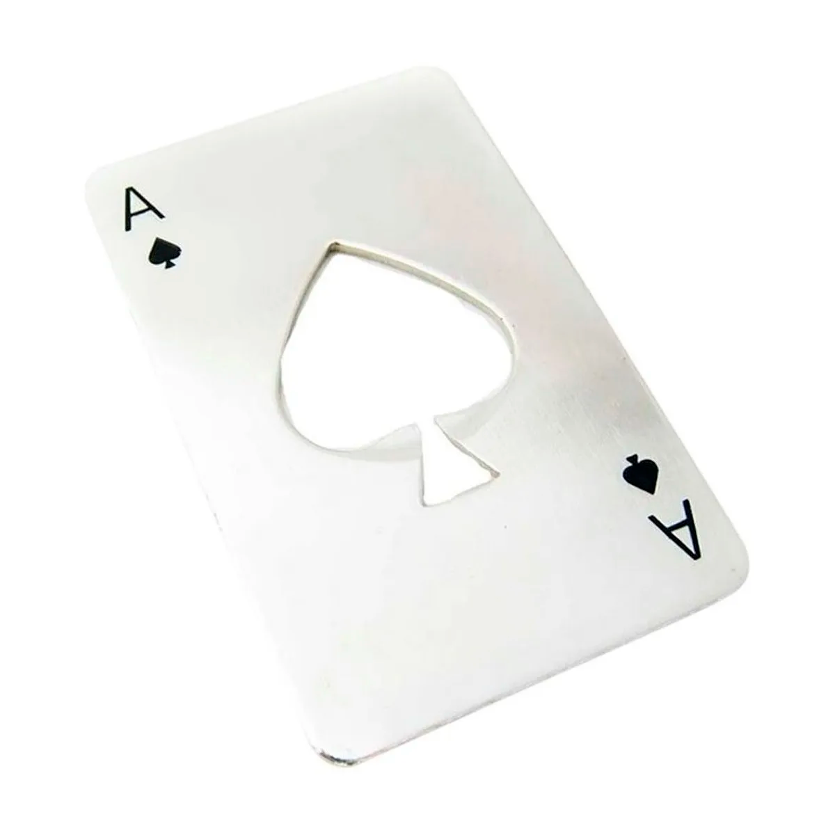 Foto 4 pulgar | 4pz Tarjeta Destapador Botella Carta Pokar Acero Inoxidable