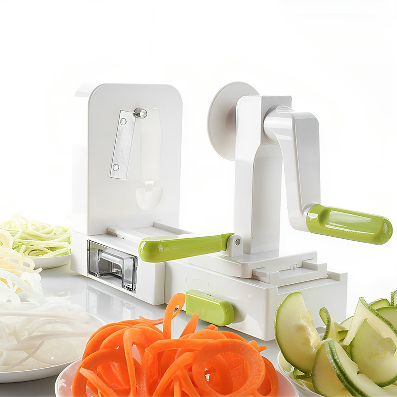 Foto 4 | Rallador de Verduras Hiperware HW-EPD-013 Blanco 5 Cortes en Espiral