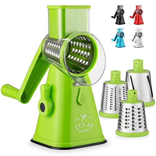 Rallador de Alimentos Zulay Kitchen con Mango y 3 Cuchillas - Venta Internacional $539