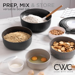 Foto 2 | Set De Cuencos Prep Cook With Color, Mezcla Ancha Con Tapas, 12 Piezas - Venta Internacional.