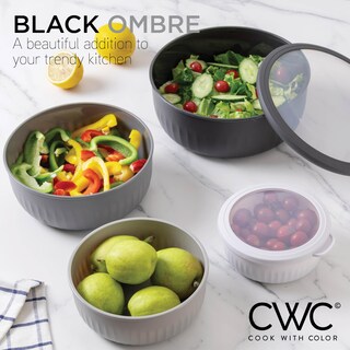 Foto 5 | Set De Cuencos Prep Cook With Color, Mezcla Ancha Con Tapas, 12 Piezas - Venta Internacional.