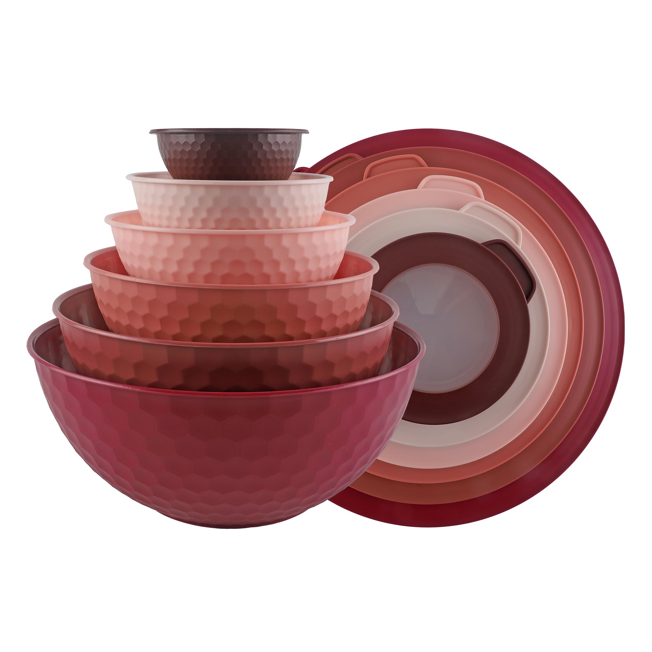 Cuencos Para Mezclar Cook With Color, 12 Piezas De Plástico Con Tapas - Venta Internacional. $1,092