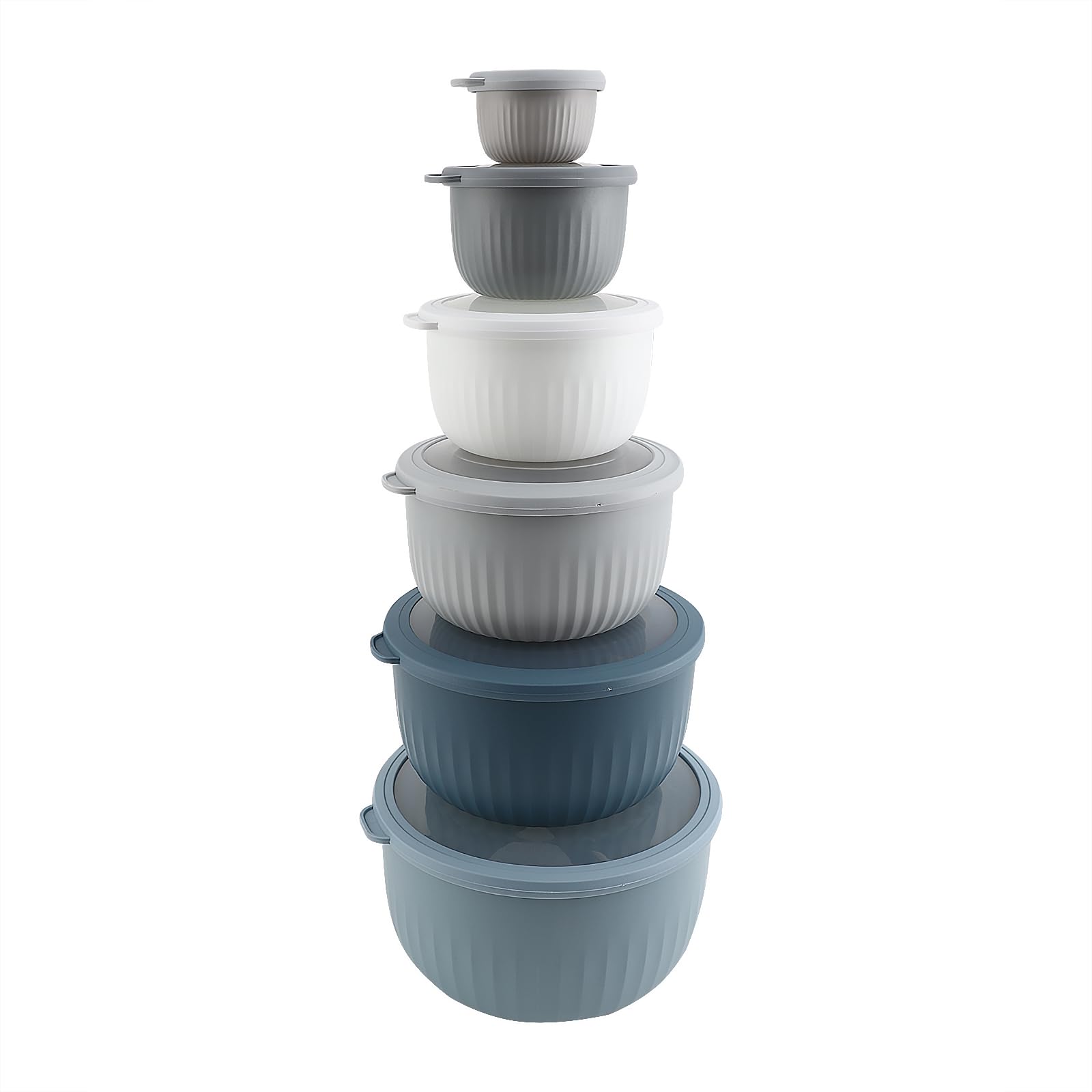 Set De Cuencos Para Mezclar Cook With Color Prep Con Tapas, 12 Piezas - Venta Internacional. $1,158
