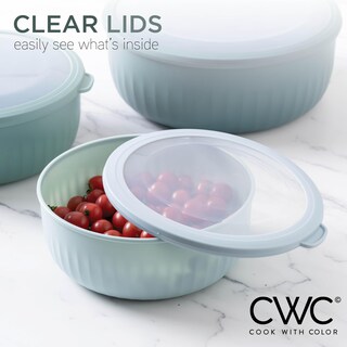 Foto 4 | Set De Cuencos Prep Cook With Color, Mezcla Ancha Con Tapas, 12 Piezas - Venta Internacional.