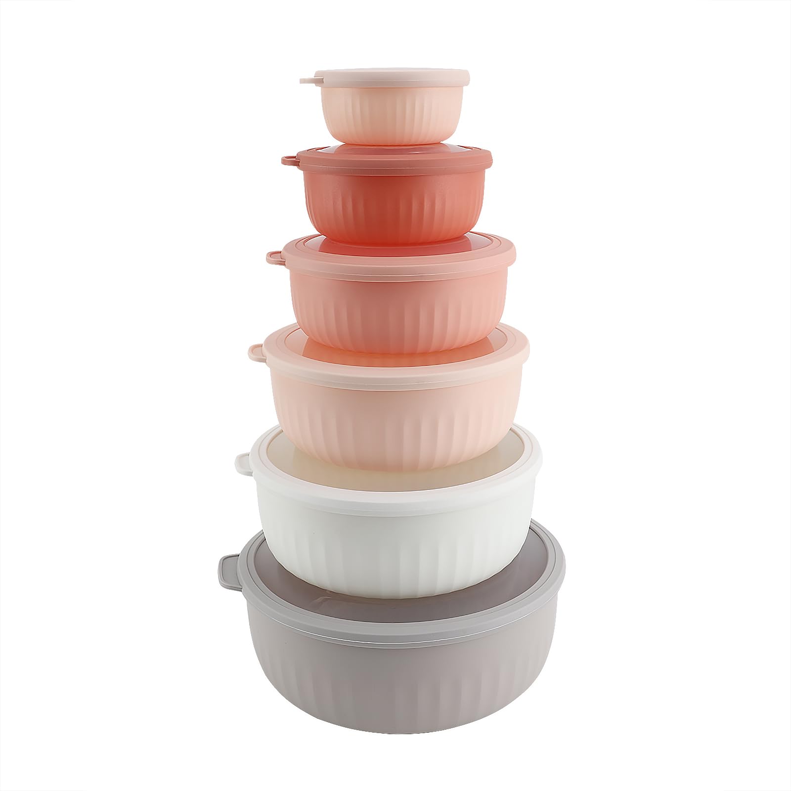 Set De Cuencos Para Mezclar Cook With Color Prep Con Tapas, 12 Piezas - Venta Internacional.