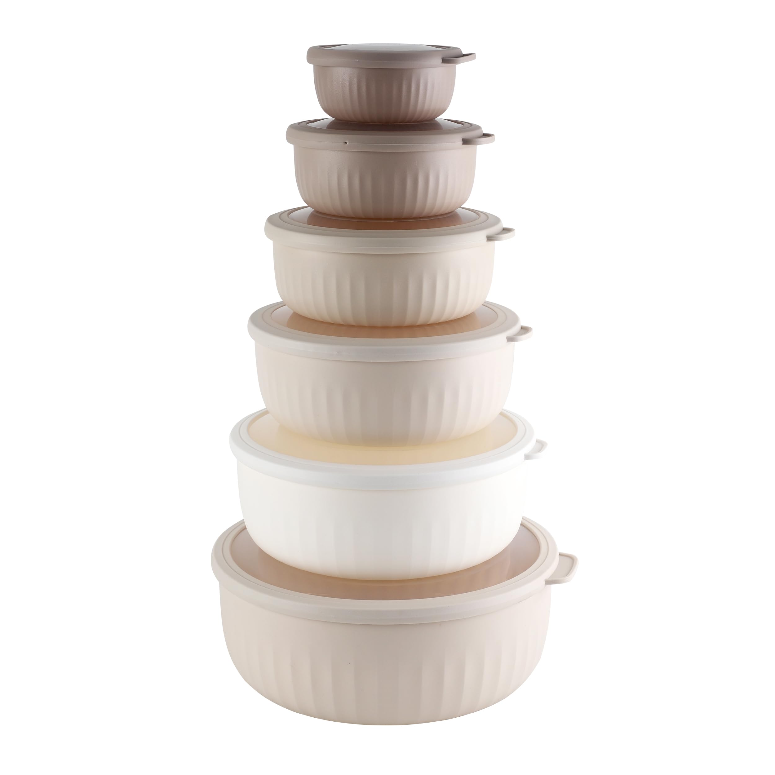 Foto 1 | Set De Cuencos Para Mezclar Cook With Color Prep Con Tapas, 12 Piezas - Venta Internacional.