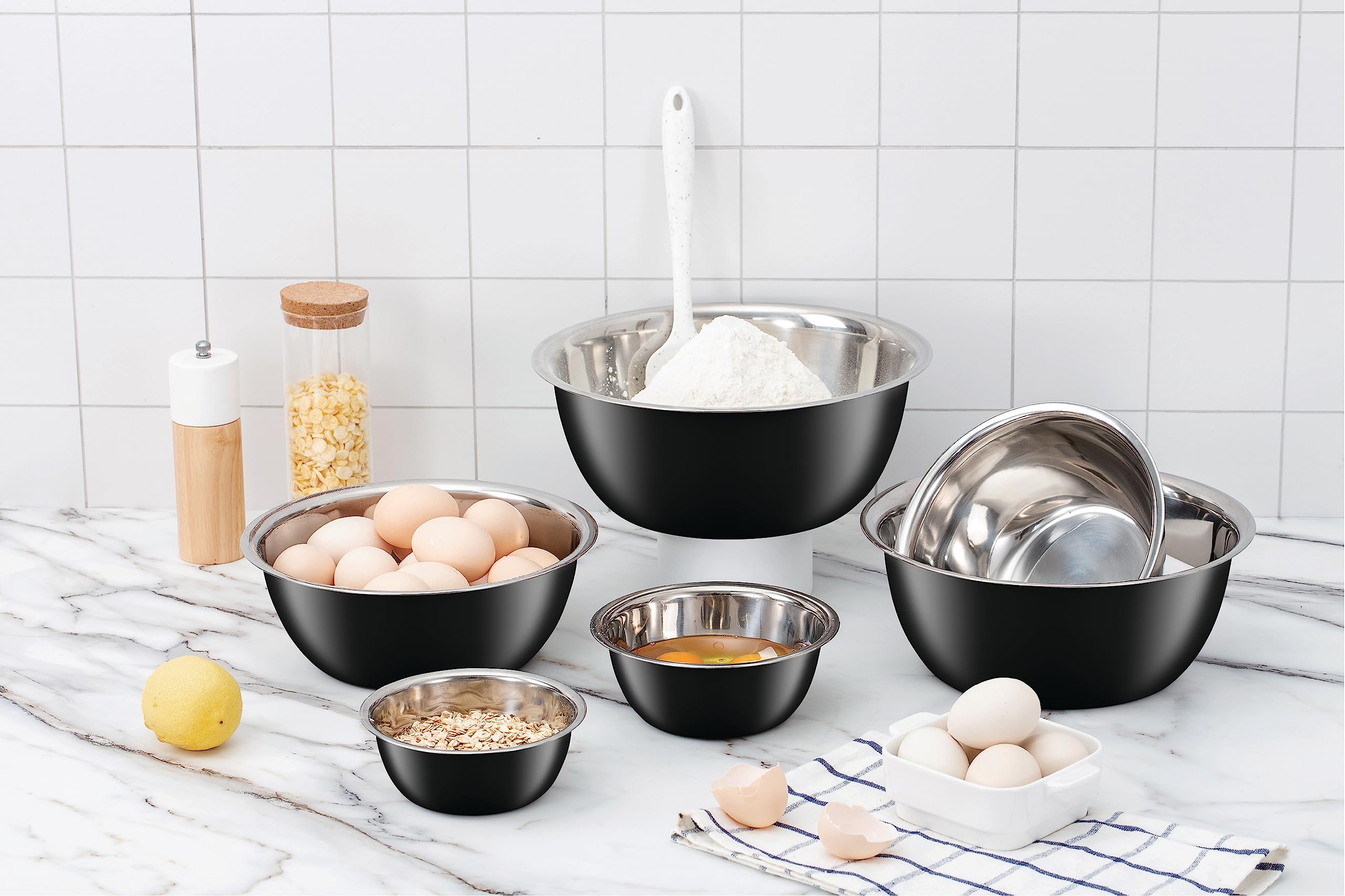 Foto 7 | Juego De 6 Cuencos Para Mezclar Cook With Color De Acero Inoxidable - Venta Internacional.