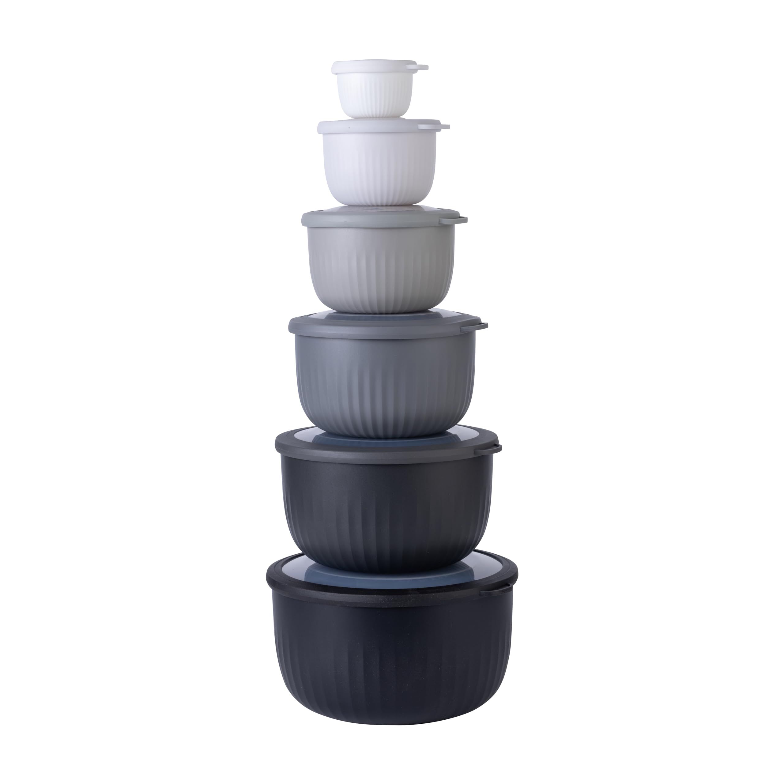 Set De Cuencos Prep Cook With Color Para Mezclar Profundamente Con Tapas, 12 Unidades - Venta Internacional.