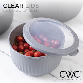 Foto 4 | Set De Cuencos Prep Cook With Color Para Mezclar Profundamente Con Tapas, 12 Unidades - Venta Internacional.