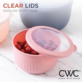Foto 6 | Set De Cuencos Prep Cook With Color Para Mezclar Profundamente Con Tapas, 12 Unidades - Venta Internacional.