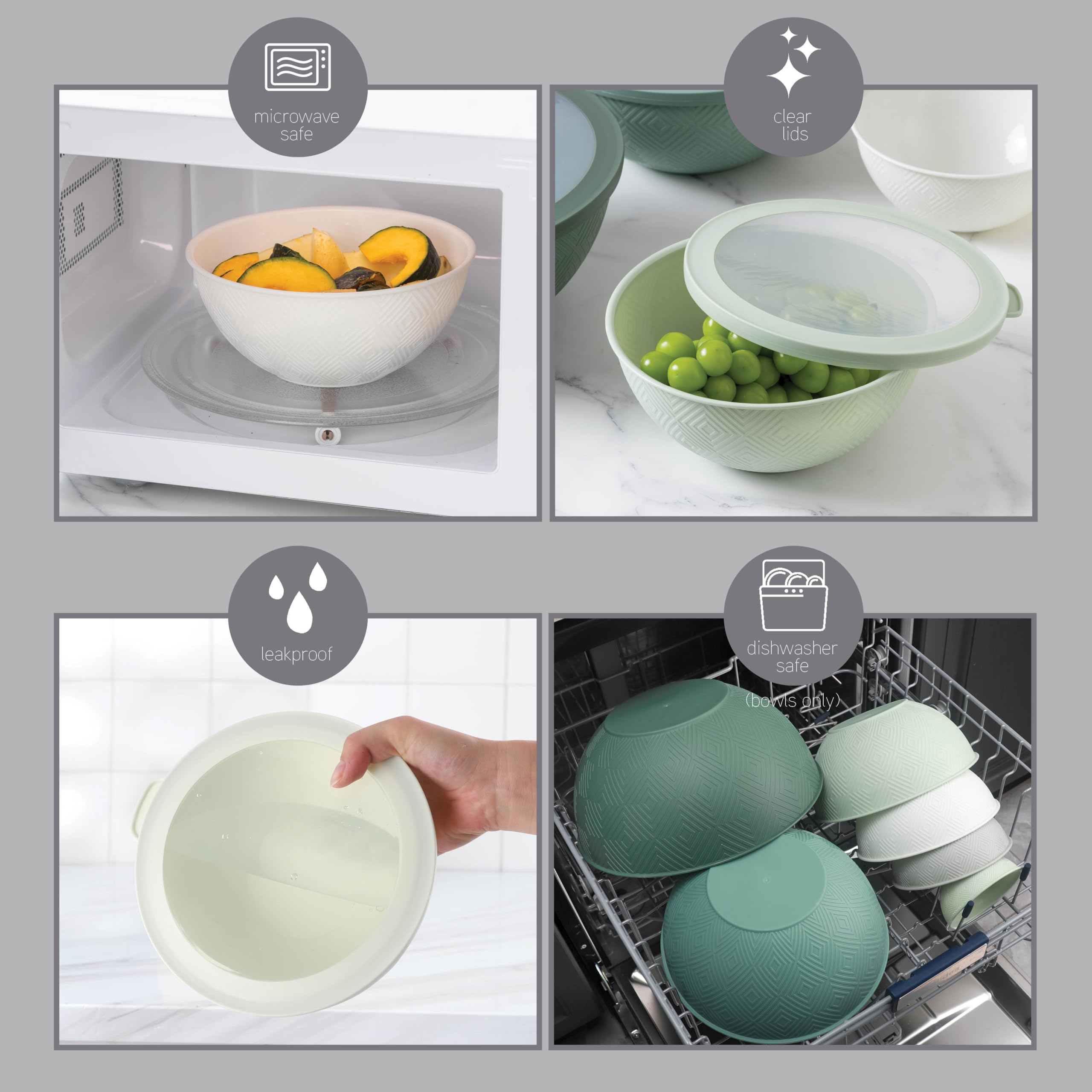 Foto 5 | Juego De Nido De Plástico Para Mezclar Cuencos Cook With Color, 12 Piezas - Venta Internacional.