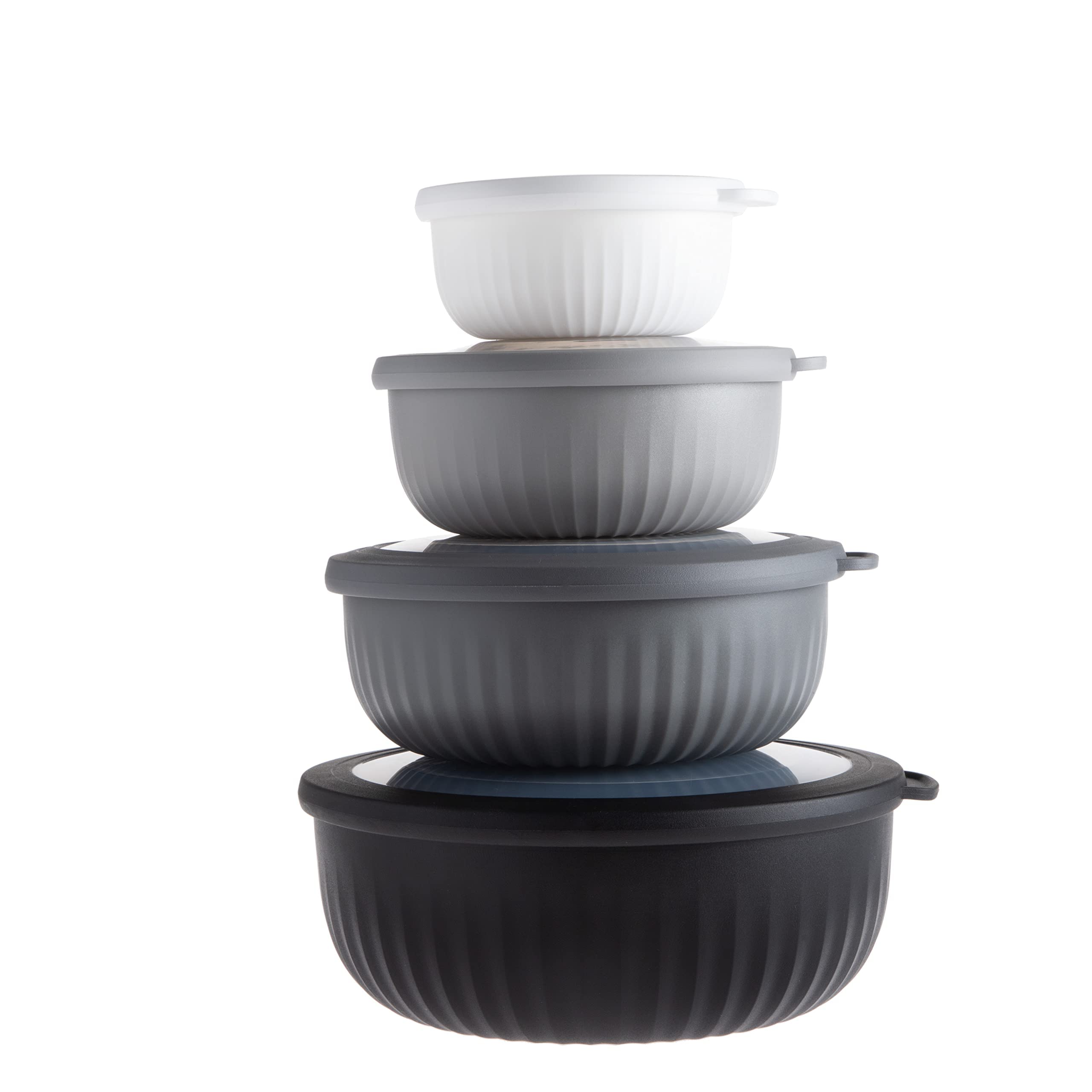 Prep Bowls Cook With Color, De Plástico Ancho Para Mezclar, Con Tapas - Venta Internacional.