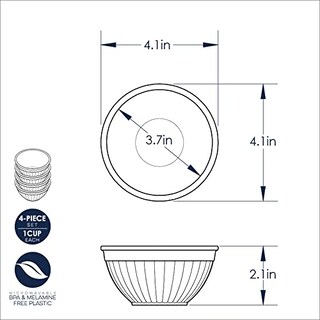 Foto 4 | Juego De Cuencos Para Mezclar Nordic Ware Mini Prep And Serve, 4 Piezas - Venta Internacional.