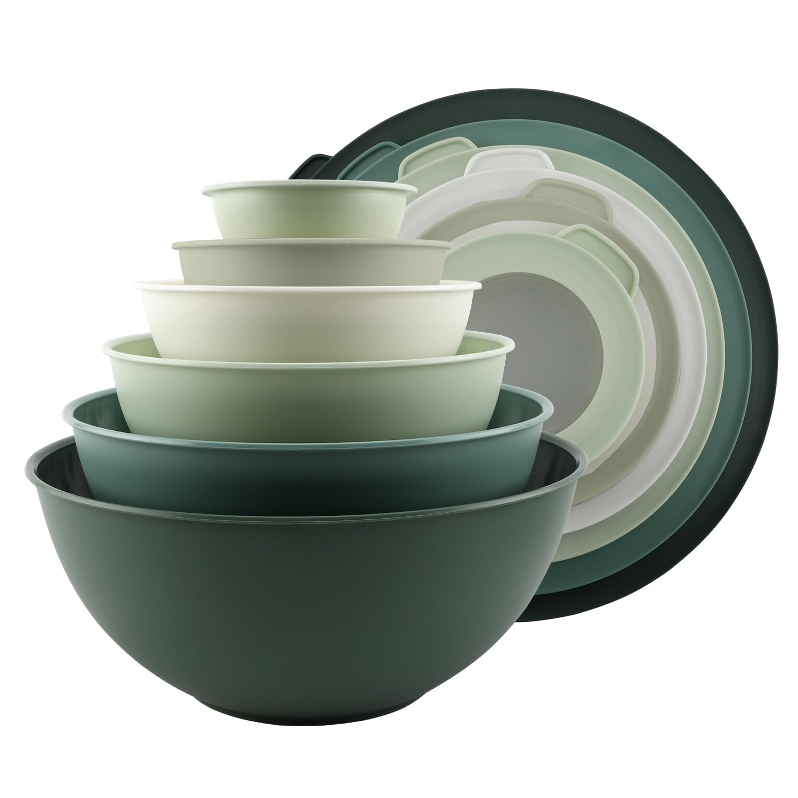 Juego De Nido De Plástico Para Mezclar Cuencos Cook With Color, 12 Piezas - Venta Internacional. $1,097