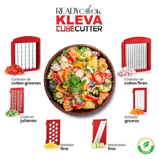 Foto 2 | Cortador Picadora De Verduras Y Frutas Multifuncional Readycook Kleva Cube Cutter Tv Ofertas Con 6 Cuchillas De