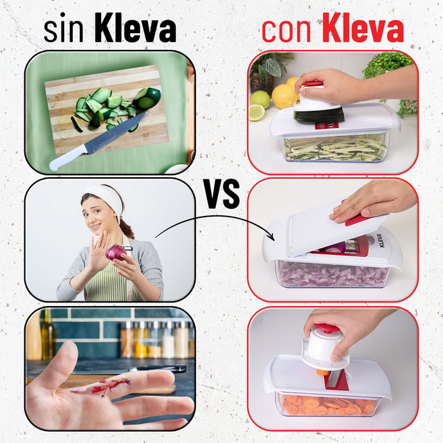 Foto 5 pulgar | Cortador Picadora De Verduras Y Frutas Multifuncional Readycook Kleva Cube Cutter Tv Ofertas Con 6 Cuchillas De