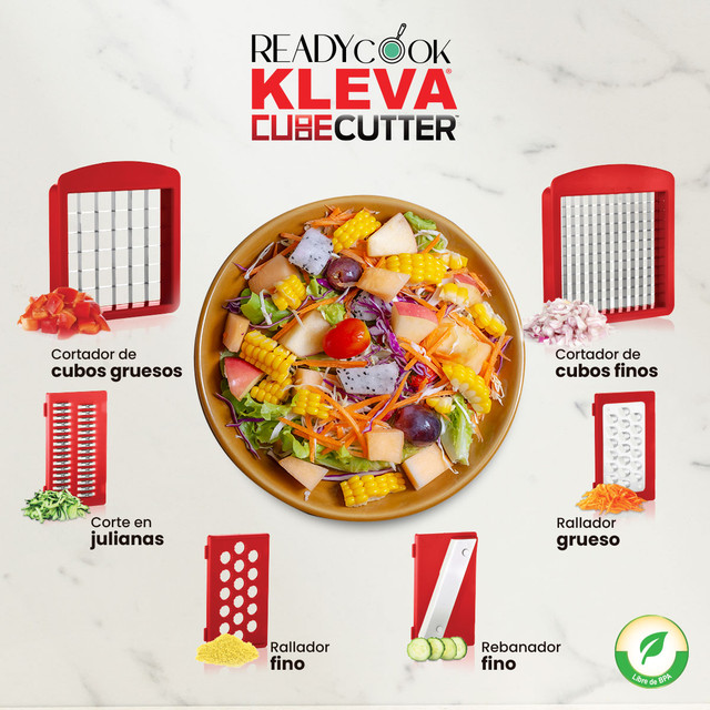 Foto 6 | Cortador Picadora De Verduras Y Frutas Multifuncional Readycook Kleva Cube Cutter Tv Ofertas Con 6 Cuchillas De