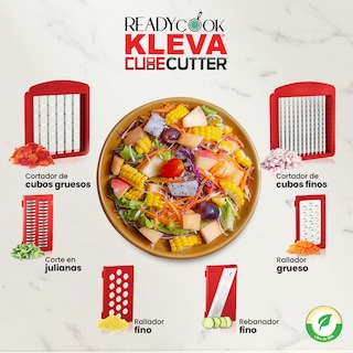 Foto 6 | Cortador Picadora De Verduras Y Frutas Multifuncional Readycook Kleva Cube Cutter Tv Ofertas Con 6 Cuchillas De