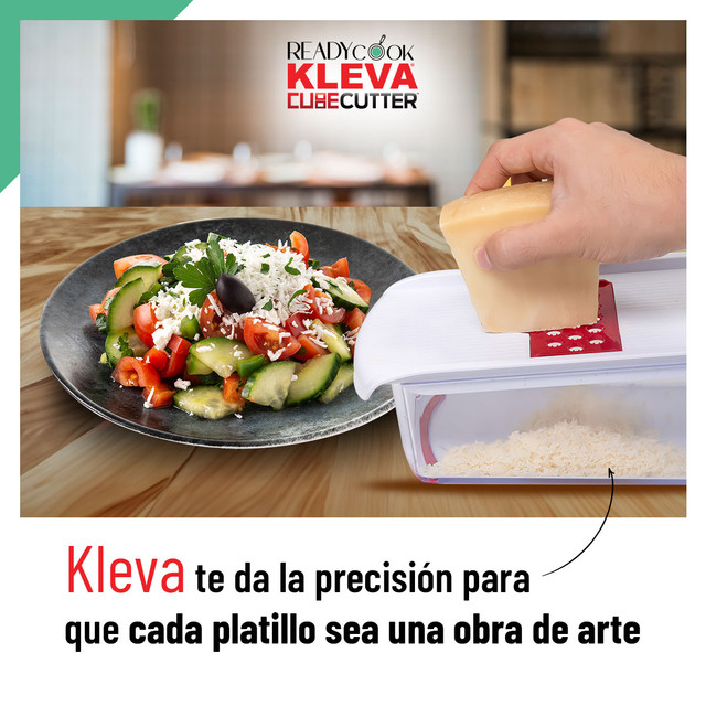 Foto 9 pulgar | Cortador Picadora De Verduras Y Frutas Multifuncional Readycook Kleva Cube Cutter Tv Ofertas Con 6 Cuchillas De