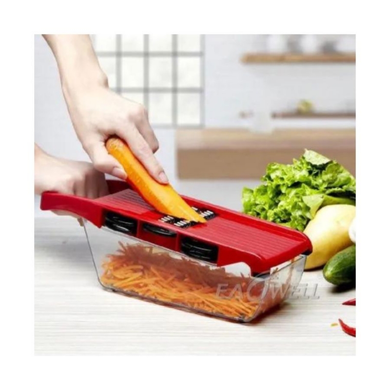 Foto 6 pulgar | Rallador Multifuncional Para Frutas Y Verduras 6 En 1 - Venta Internacional.