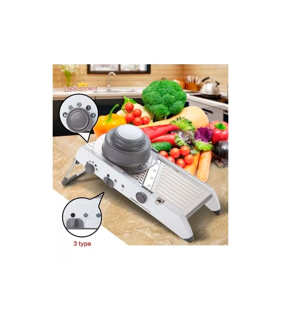 Foto 6 pulgar | Cortador Y Rallador De Verduras Con Mandolina - Venta Internacional.