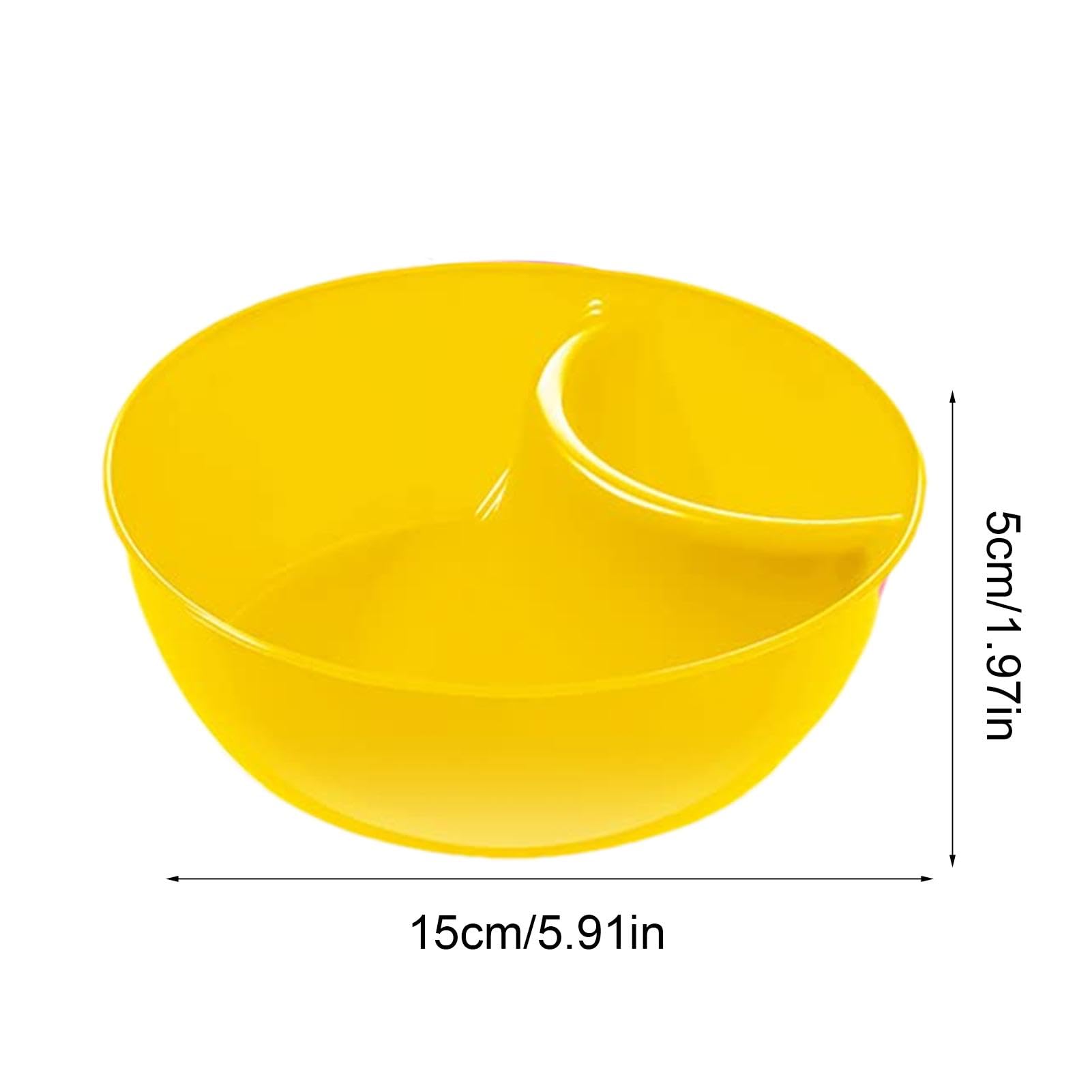 Foto 8 pulgar | Plato Para Aperitivos, Apilable, Para Mojar Salsas, Cuenco Para Patatas Fritas, Amarillo - Venta Internacional.