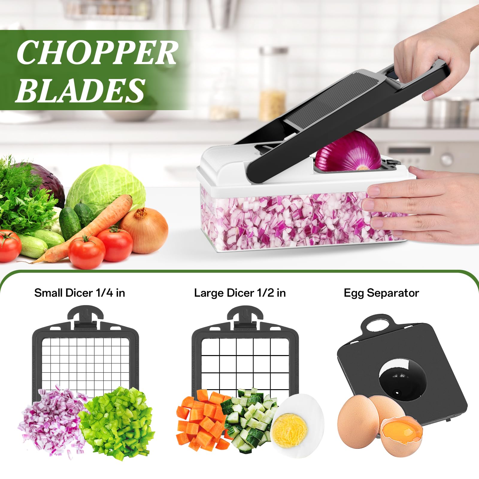 Foto 3 pulgar | Picadora De Verduras Homehacks, Utensilio De Cocina 12 En 1, Color Blanco - Venta Internacional.