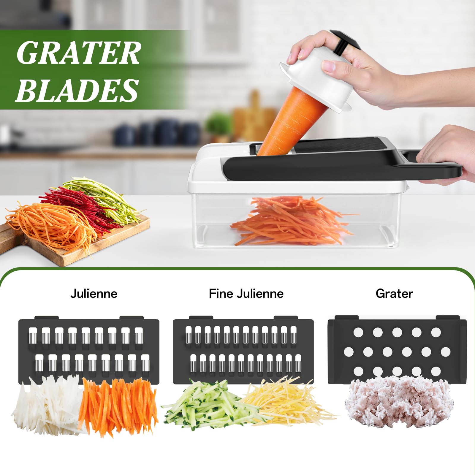 Foto 4 pulgar | Picadora De Verduras Homehacks, Utensilio De Cocina 12 En 1, Color Blanco - Venta Internacional.