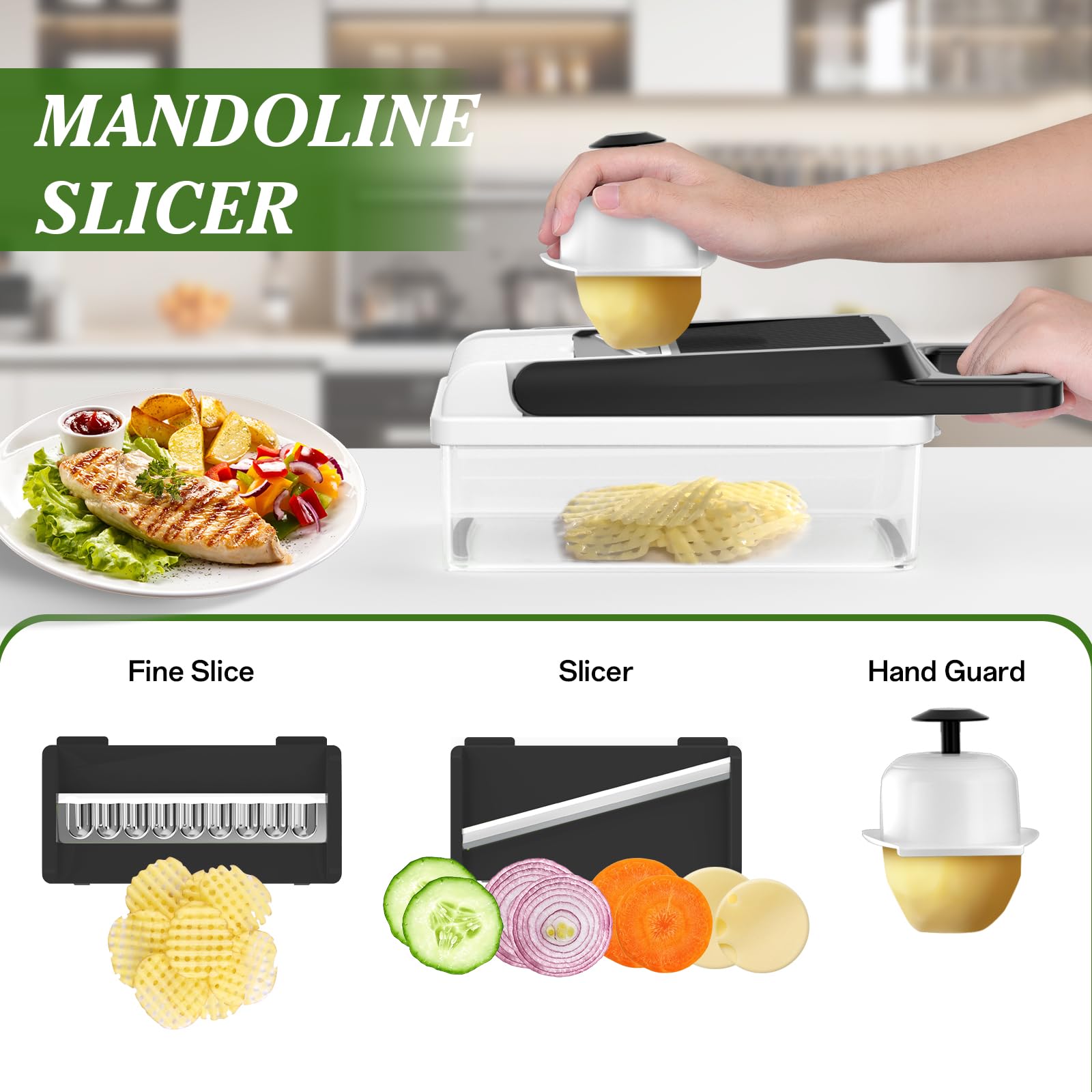 Foto 5 pulgar | Picadora De Verduras Homehacks, Utensilio De Cocina 12 En 1, Color Blanco - Venta Internacional.
