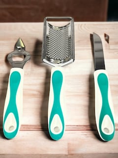 Foto 1 | Set De 3 Utensilios Cocina Rallador Cuchillo Abrelatas