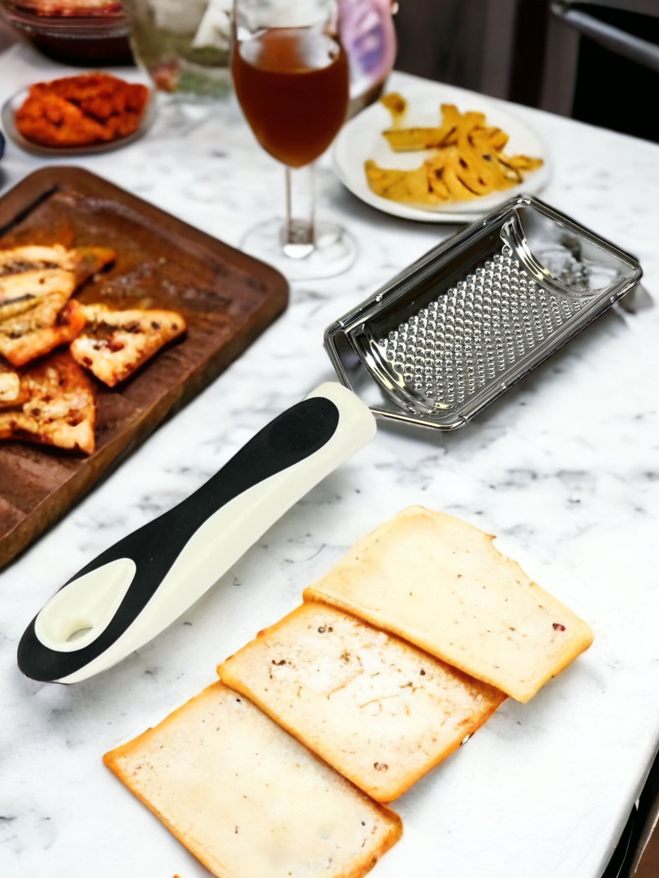 Foto 4 pulgar | Set De 3 Utensilios Para Cocina Rallador Cuchillo Abrelatas