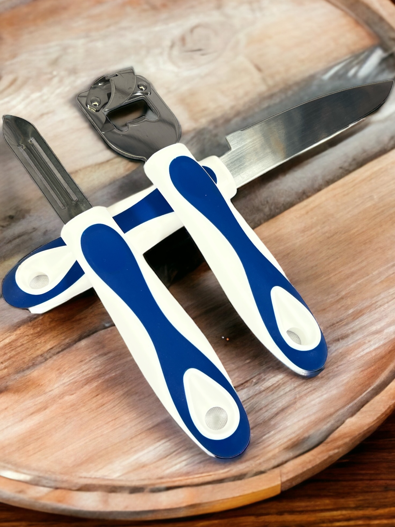Foto 4 pulgar | Utensilios de Cocina Pelador Cuchillo y Abrelatas